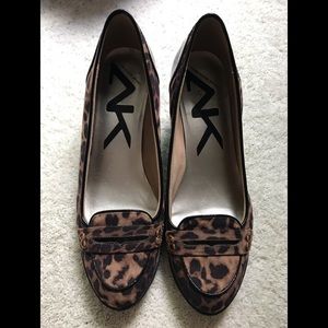 Anne Klein Sport Animal Print Wedges 9.5